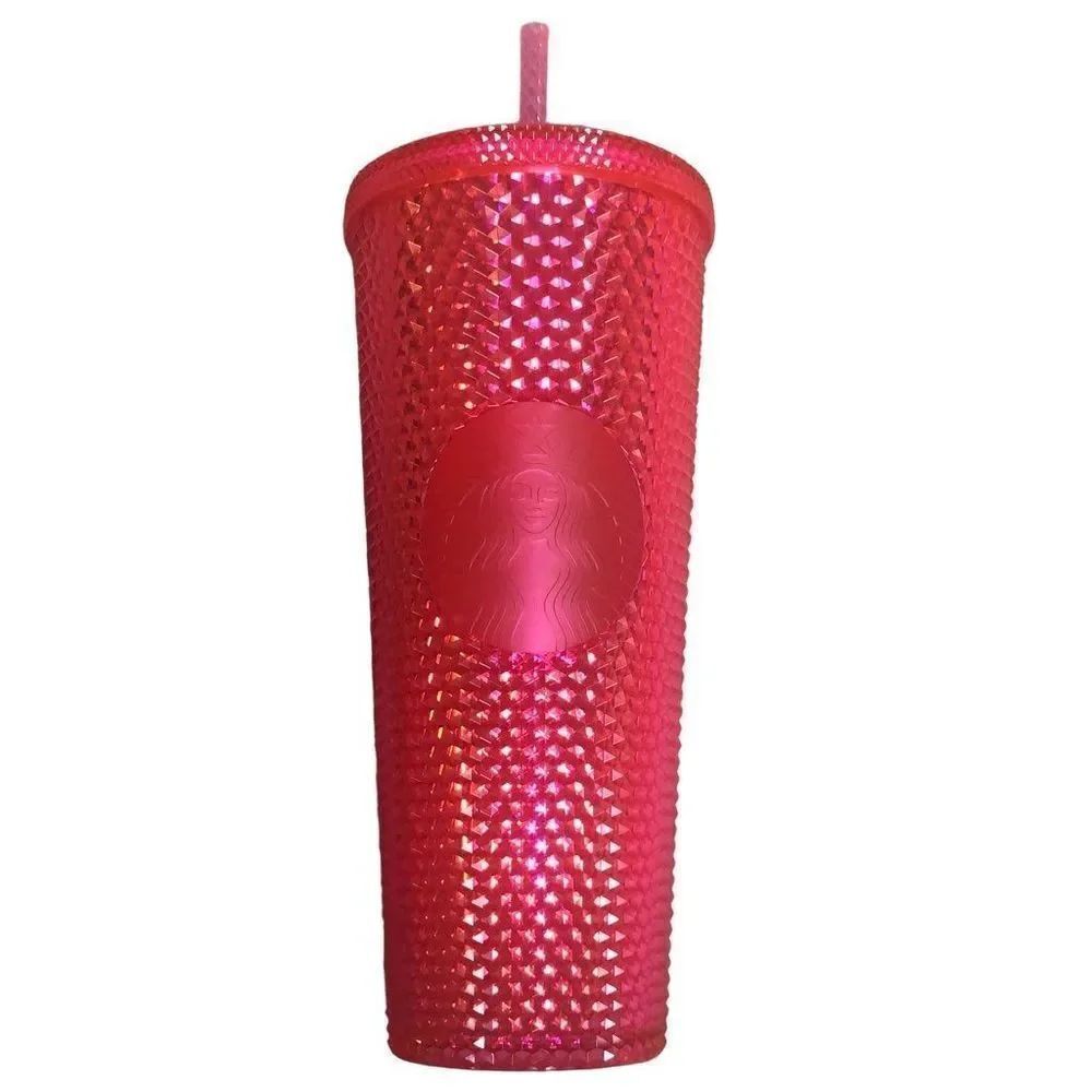 Starbucks Hot Pink Studded Tumbler 2019 Holiday 24 Oz Cup NWT